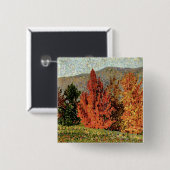 Herbst-Landschaft, c.1903 (Öl auf Leinwand) Button (Vorne & Hinten)