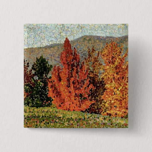 Herbst-Landschaft, c.1903 (Öl auf Leinwand) Button (Vorderseite)