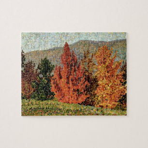 Herbst-Landschaft, c.1903 (Öl auf Leinwand) Puzzle
