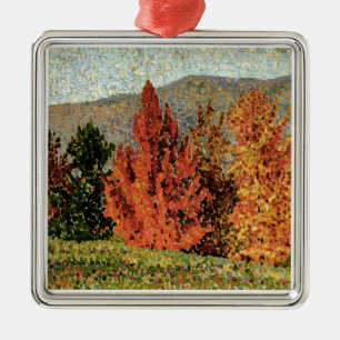 Herbst-Landschaft, c.1903 (Öl auf Leinwand) Silbernes Ornament