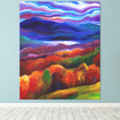Herbst Landschaft Fantasie Mauer Kunst Leinwanddruck (Insitu (Holzboden))