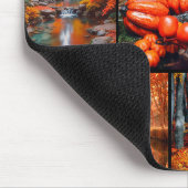 Herbst Landschaft Foto Collage Kunst Mousepad (Ecke)