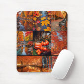 Herbst Landschaft Foto Collage Kunst Mousepad (Mit Mouse)