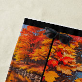Herbst Landschaft Foto Collage Kunst Strandtuch (Beispiel)