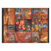 Herbst Landschaft Foto Collage Kunst Tischdecke (Vorderseite (Horizontal))
