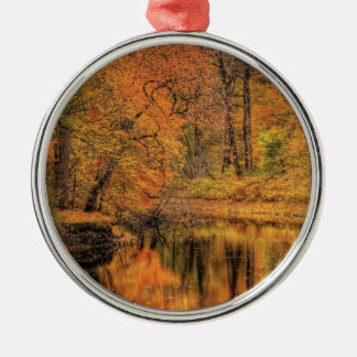 Herbst - Landschaft - Herbst in New Jersey Silbernes Ornament