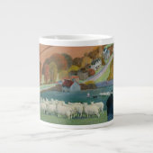 Herbst-Landschaft Jumbo-Tasse (Vorderseite)