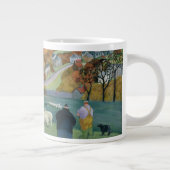 Herbst-Landschaft Jumbo-Tasse (Rechts)