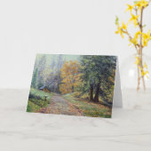 "Herbst-Landschaft" Karte (Gelbe Blume)