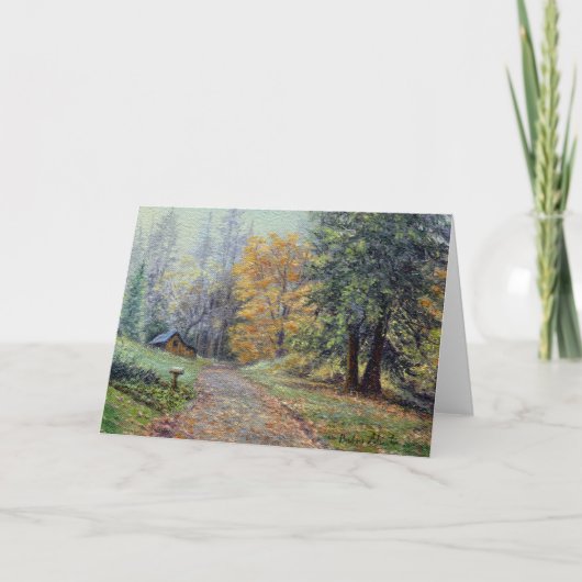 "Herbst-Landschaft" Karte (Vorderseite)