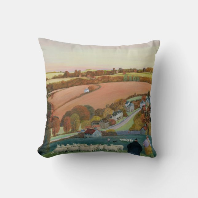 Herbst-Landschaft Kissen (Vorderseite)