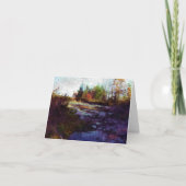 Herbst Landschaft Kunst Karte (Vorderseite)