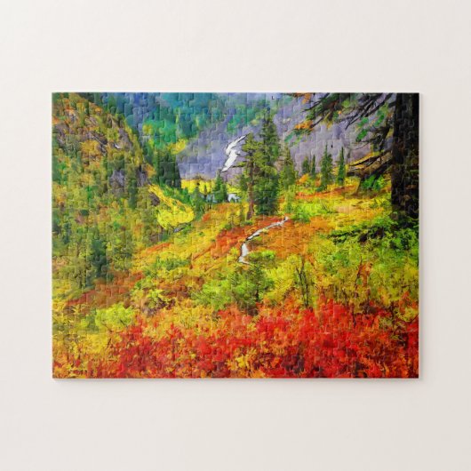 Herbst Landschaft Landschaft Landschaft Natur Jigs Puzzle (Horizontal)