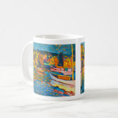 Herbst-Landschaft mit Booten durch Wassily Kaffeetasse (Vorderseite Links)