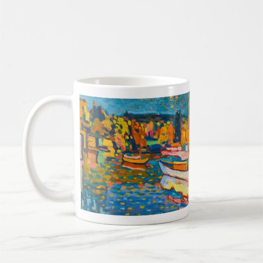 Herbst-Landschaft mit Booten durch Wassily Kaffeetasse (Links)
