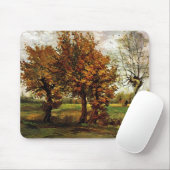 Herbst-Landschaft mit vier Bäumen durch Van Gogh Mousepad (Mit Mouse)