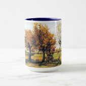 Herbst-Landschaft mit vier Bäumen Tasse (Zentrum)