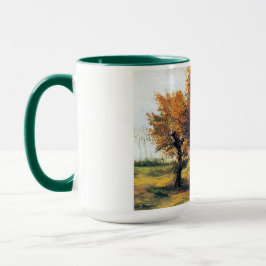 Herbst-Landschaft mit vier Bäumen Tasse