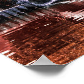 Herbst Landschaft Naturfarben Poster (Ecke)