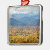 Herbst-landschaftliche Ansicht Boulders Colorado Ornament Aus Metall (Links)