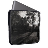 Herbst-Landschaftshinterkanten-Park Cardiff Laptopschutzhülle (Vorne Rechts)