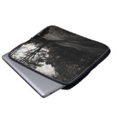 Herbst-Landschaftshinterkanten-Park Cardiff Laptopschutzhülle (Vorne Knopf)