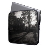 Herbst-Landschaftshinterkanten-Park Cardiff Laptopschutzhülle (Vorderseite Links)