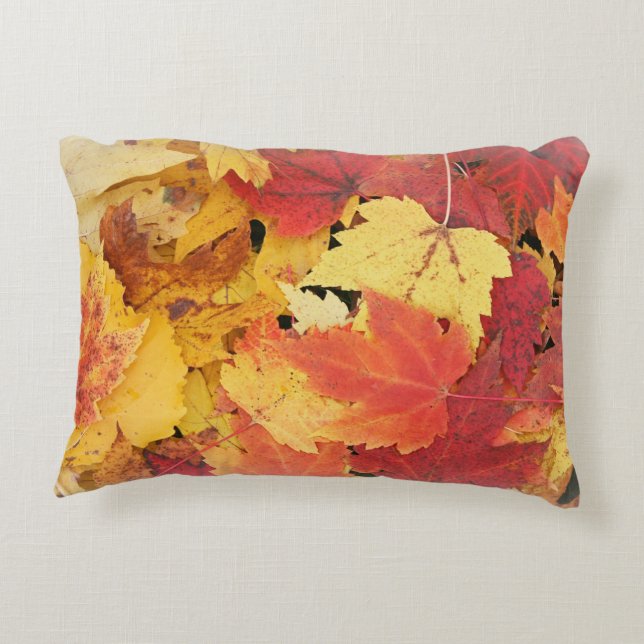 Herbst lässt Akzent Pillow Dekokissen (Rückseite)