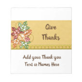 Herbst lässt Candy Bar Wrappers Favoriten Notizblock (Vorderseite)