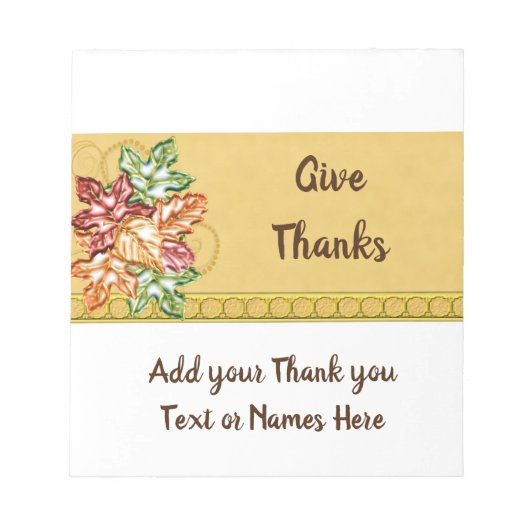 Herbst lässt Candy Bar Wrappers Favoriten Notizblock (Vorderseite)