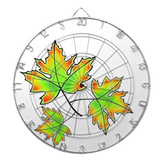 Herbst lässt eleganten Fall botanisch Dartscheibe (vorne)
