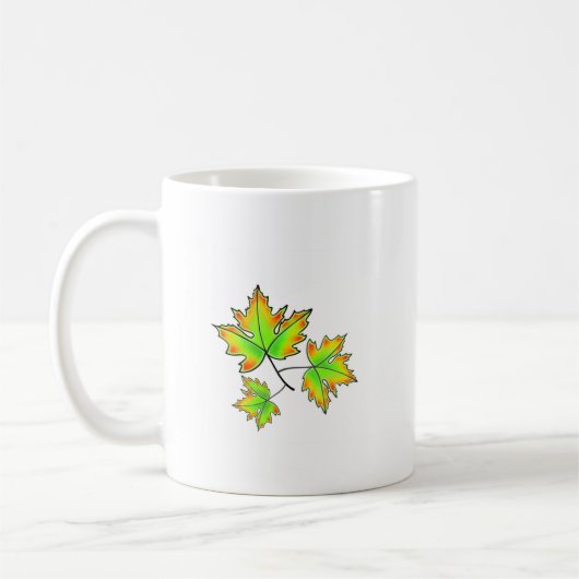 Herbst lässt eleganten Fall botanisch Kaffeetasse (Links)