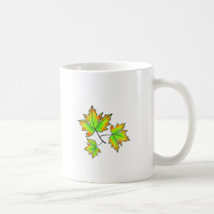 Herbst lässt eleganten Fall botanisch Kaffeetasse