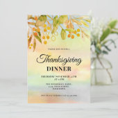 Herbst lässt Erntedank Dinner Einladung (Stehend Vorderseite)