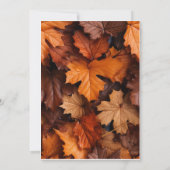 Herbst lässt Erntedank Dinner Einladung (Rückseite)