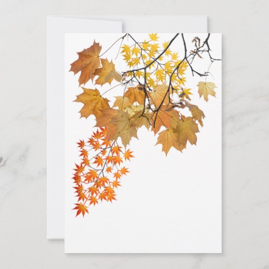 Herbst lässt Erntedank Dinner Einladung (Rückseite)