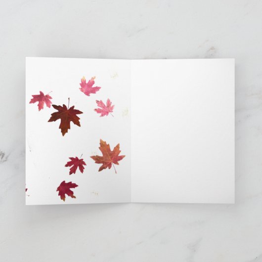 Herbst lässt Fairy Greeting Cards Karte (Innenseite)