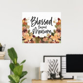 Herbst lässt gesegnet über das Maß hinaus Poster (Heimbüro)