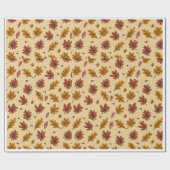 Herbst lässt glänzendes Wrapping Papier Geschenkpapier (Flach)