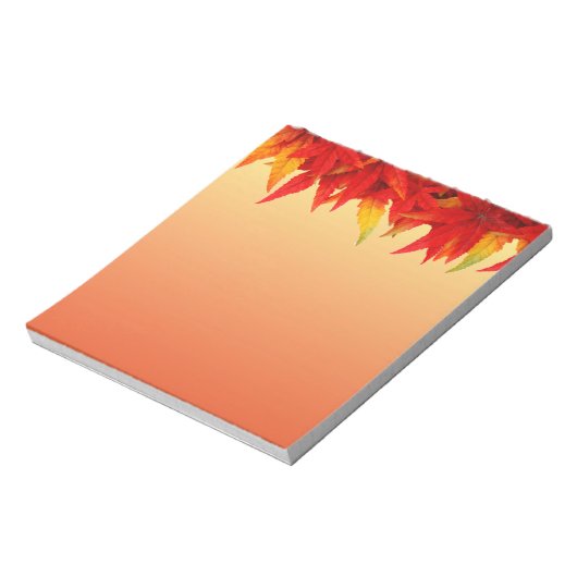 Herbst lässt Grenzen Notizblock (Rotiert)