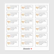 Herbst lässt Herz, Name und Adresse