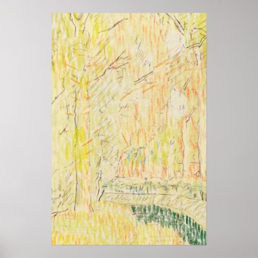 Herbst lässt Landschaftsbild Landschaftsbild Kunst Poster (Vorne)