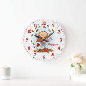 Herbst lässt Mädchen Wanduhr nennen (Zuhause)