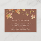 Herbst lässt moderne Herbstdusche Begleitkarte (Vorderseite)