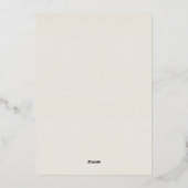 Herbst lässt moderne Herbstdusche Folieneinladung (Rückseite)