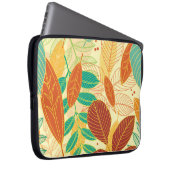 Herbst lässt nahtloses Muster Laptopschutzhülle (Vorne Rechts)