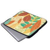 Herbst lässt nahtloses Muster Laptopschutzhülle (Vorne Knopf)
