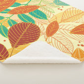 Herbst lässt nahtloses Muster Sherpadecke (3/4)