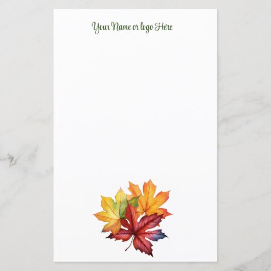 Herbst lässt Personalisierte Stationierung (Vorderseite)