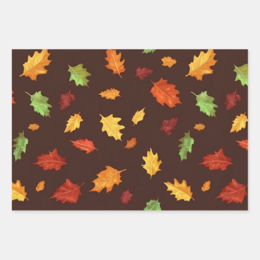 Herbst lässt Rustikal fallen Geschenkpapier Set (Vorderseite 3)